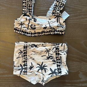 Janie and Jack geo trim safari swimsuit